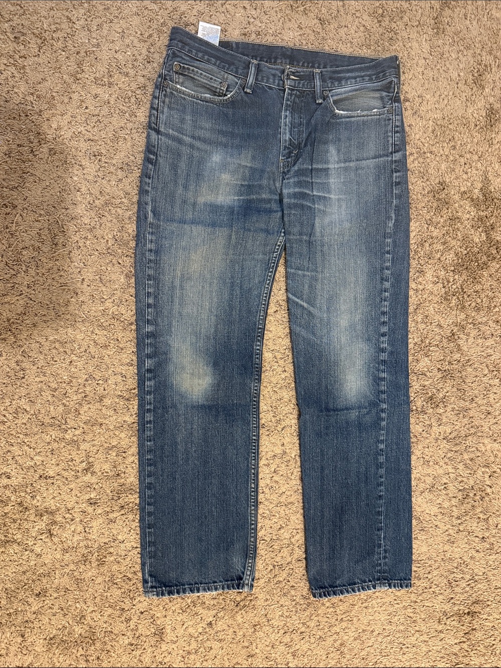 Levi's Men's Straight Jeans in Washed Blue